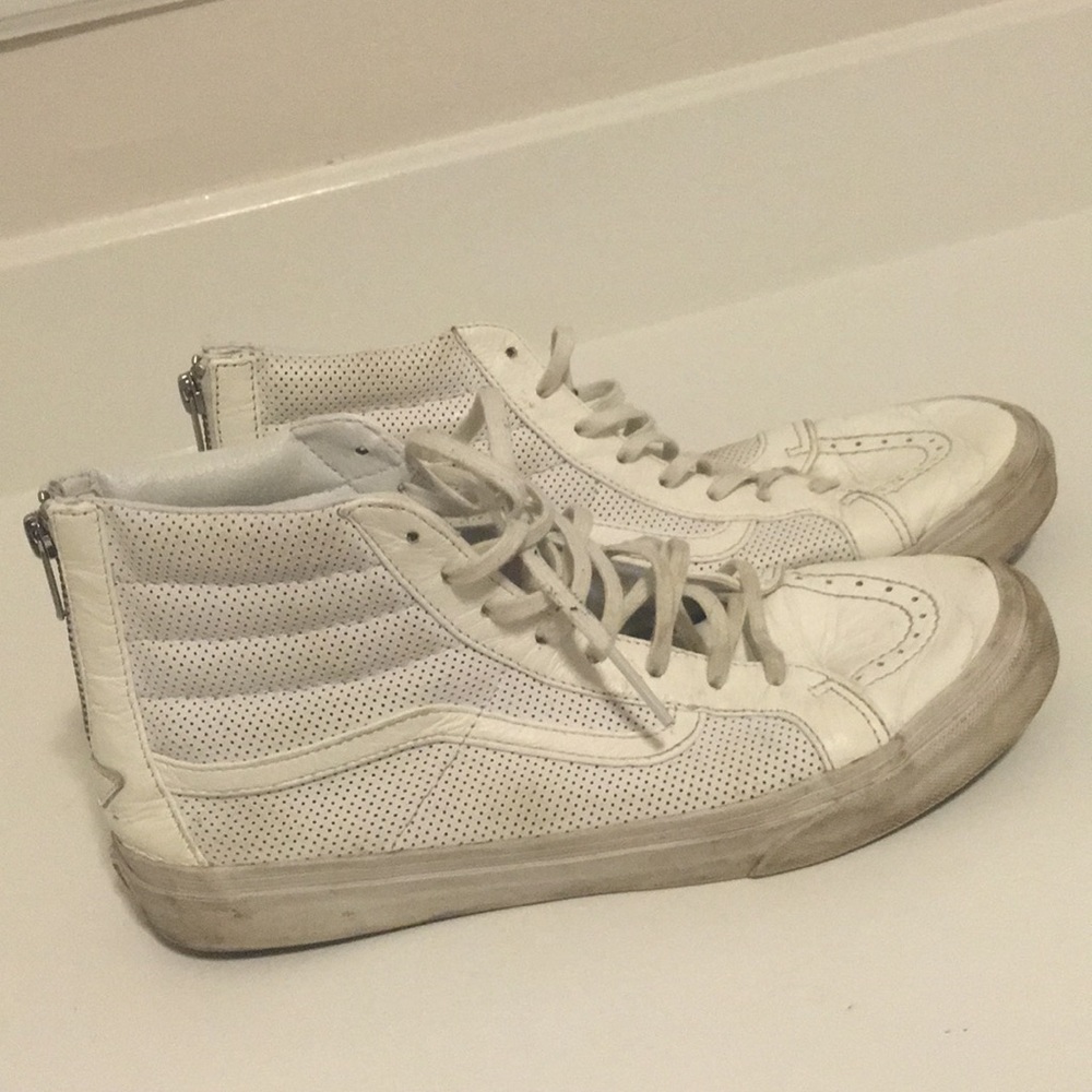 high top white vans